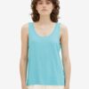 Turquoise Women's Basic Tank Top Tom Tailor - Women