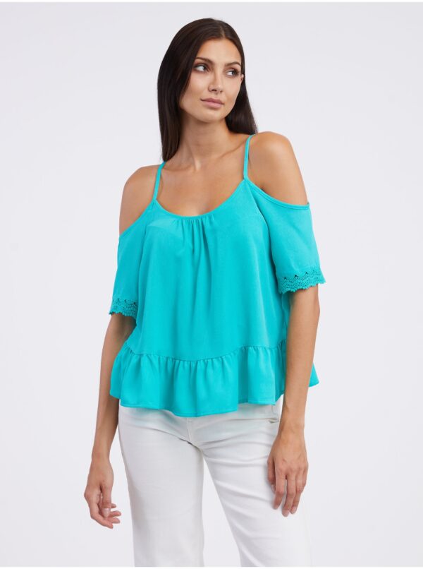 Turquoise Women's Blouse CAMAIEU - Ladies