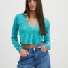 Turquoise Women's Cardigan ONLY Sunny - Ladies
