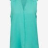 Turquoise women's blouse CAMAIEU - Women's