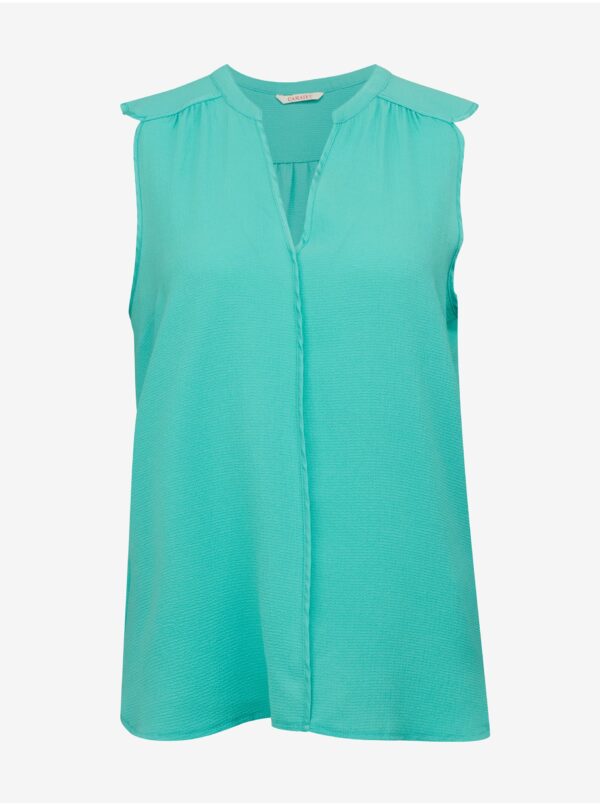 Turquoise women's blouse CAMAIEU - Women's