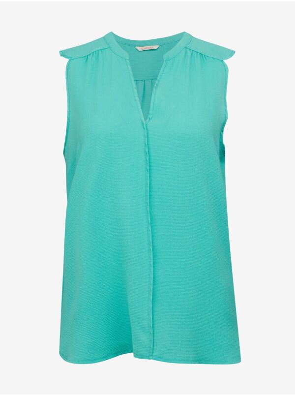 Turquoise women's blouse CAMAIEU - Women's