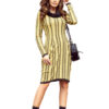 Turtleneck dress with Numoco pockets