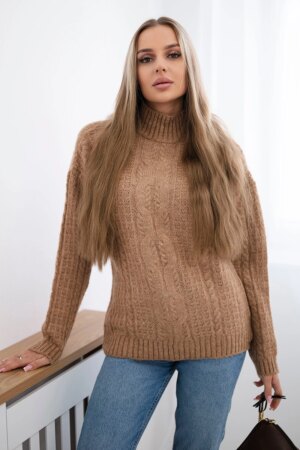 Turtleneck sweater Camel