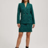 Tweed skirt with decorative buttons