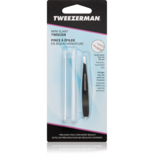 Tweezerman Mini Slant ferde végű szemöldökcsipesz mini utazó tokkal Stainless 1 db-Ár