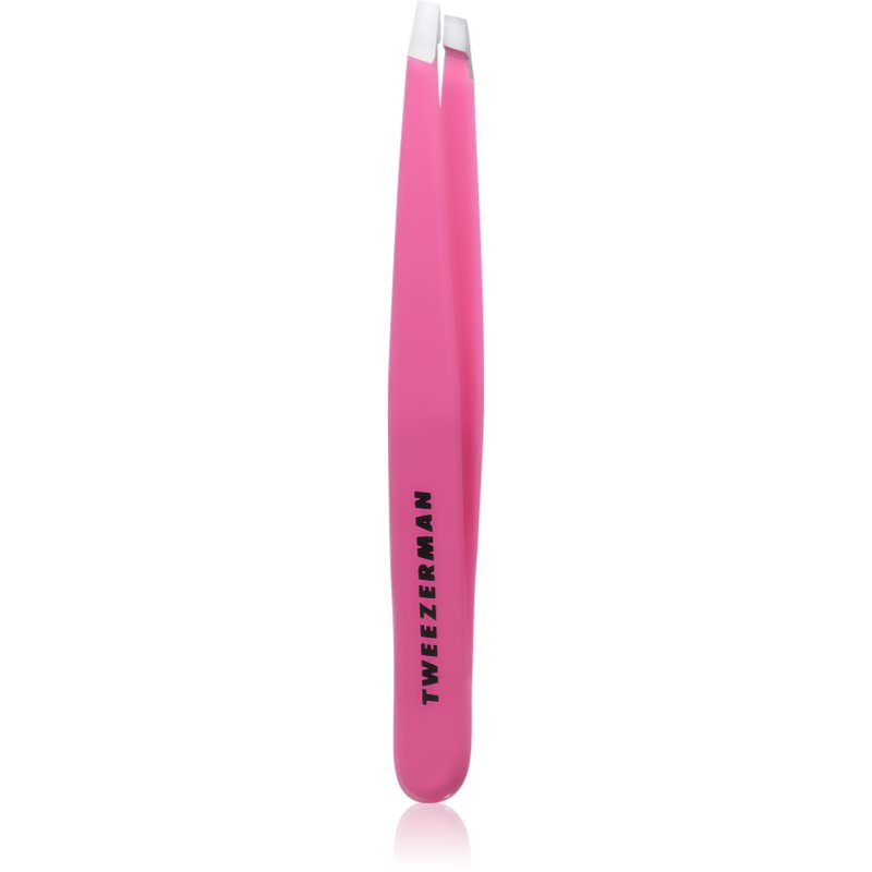 Tweezerman Studio Collection ferde végű szemöldökcsipesz Pink 1 db-Eredeti