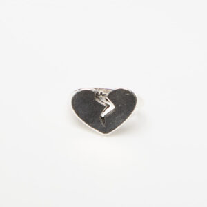 TwoJeys Broken Heart Ring Silver 56 mm-alacsony-ár