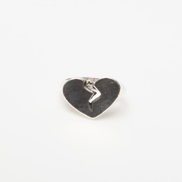 TwoJeys Broken Heart Ring Silver 56 mm-alacsony-ár
