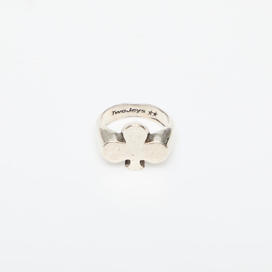TwoJeys Clover Ring Silver 60 mm-alacsony-ár