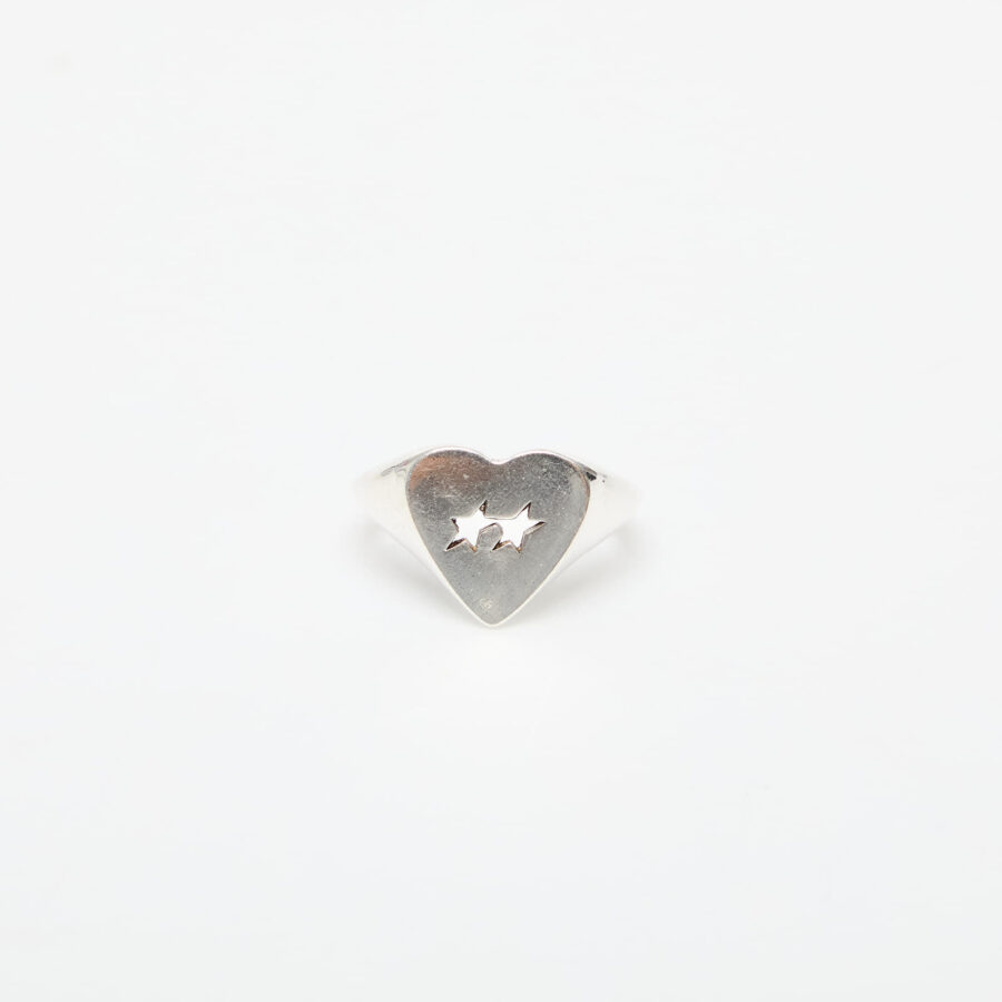 TwoJeys Icon Heart Ring Silver 14-alacsony-ár
