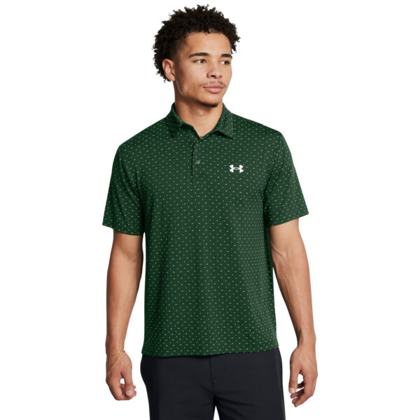 UA Playoff 3.0 Printed Polo-GRN