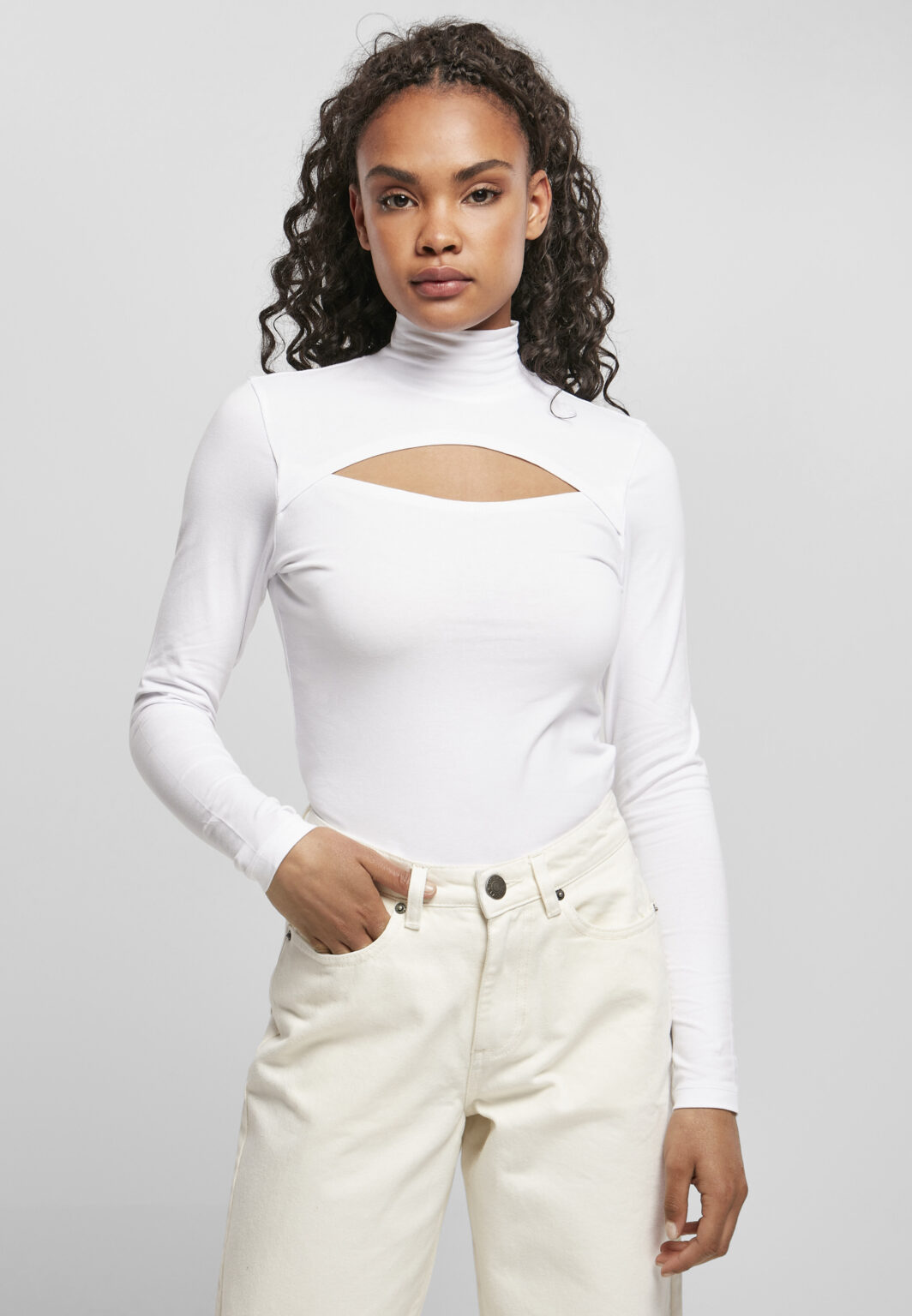 UC Ladies Turtleneck - White