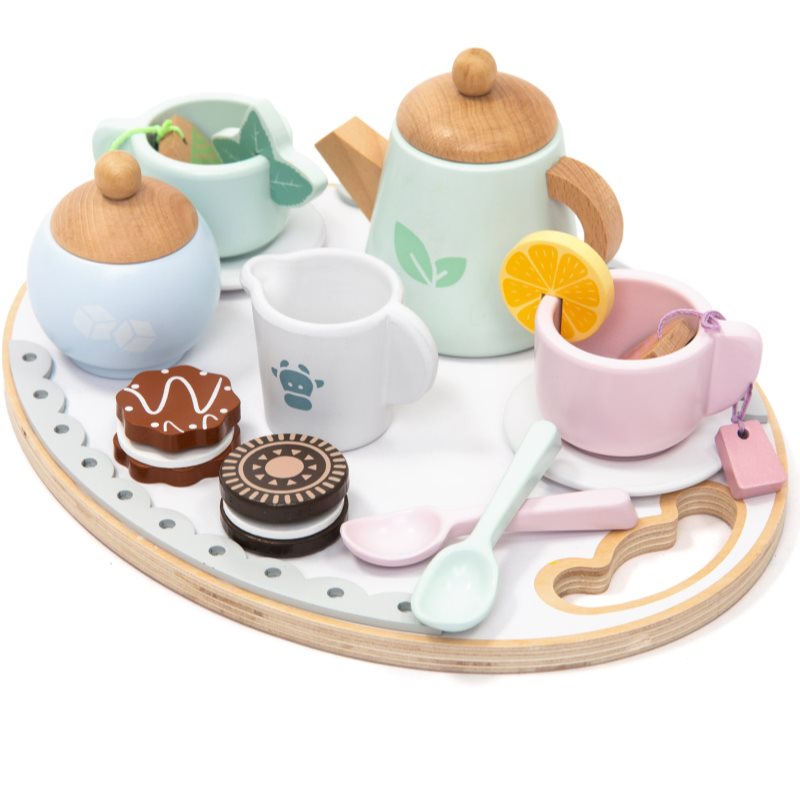 UMU Toys Afternoon Tea Set interaktív játék fából készült 3y+