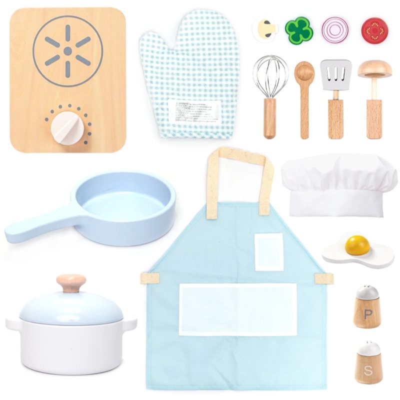 UMU Toys Cooking set interaktív játék fából készült 3y+