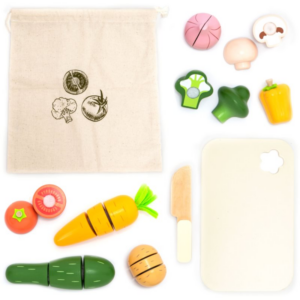 UMU Toys Cutting Vegetables interaktív játék fából készült 2y+