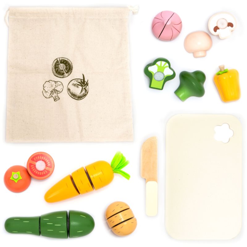 UMU Toys Cutting Vegetables interaktív játék fából készült 2y+