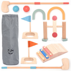 UMU Toys Mini golf interaktív játék fából készült 3y+