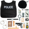 UMU Toys Police set interaktív játék fából készült 3y+