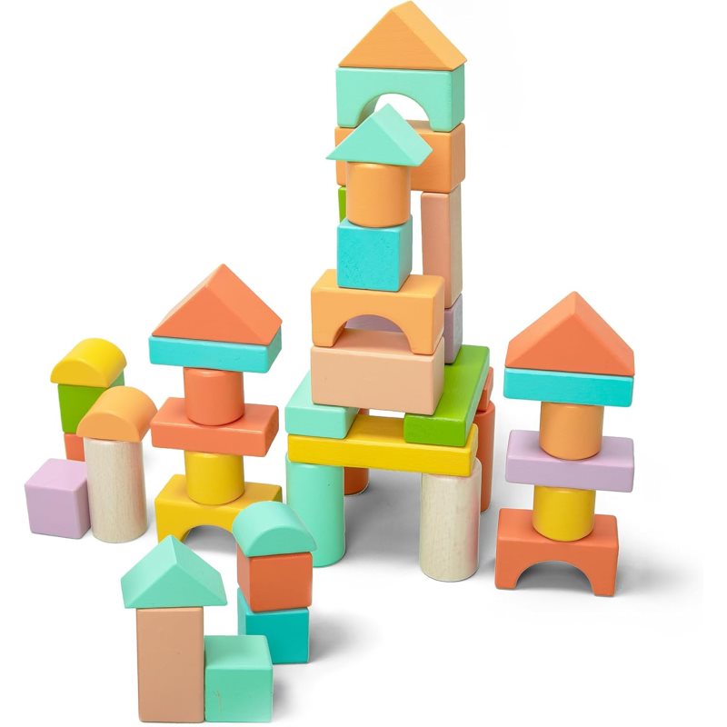 UMU Toys Wooden blocks interaktív játék fából készült 1y+ 100 db