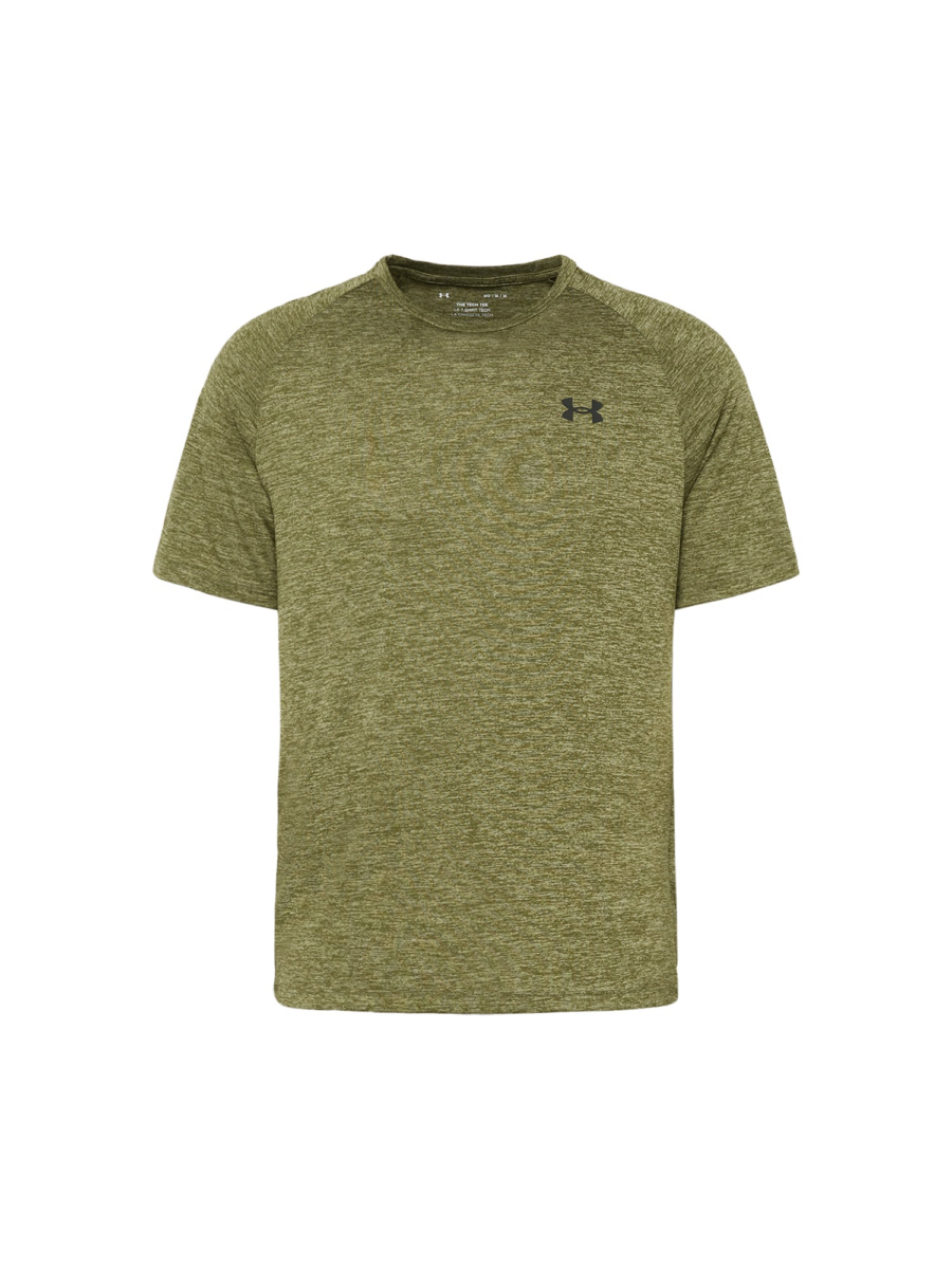 UNDER ARMOUR Funkcionális felső 'Tech 2.0'  zöld melír / fekete-Hungary