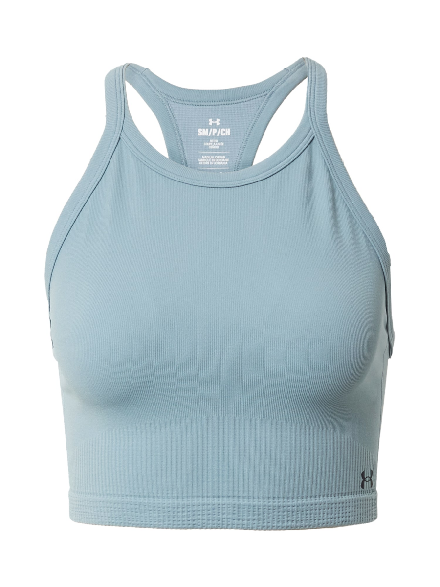 UNDER ARMOUR Sport top 'Rush'  füstkék / szürke / fekete-Hungary