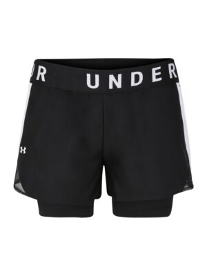 UNDER ARMOUR Sportnadrágok 'Play Up'  fekete / fehér