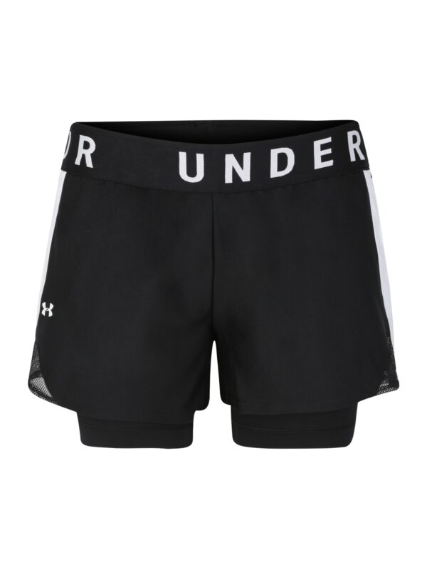 UNDER ARMOUR Sportnadrágok 'Play Up'  fekete / fehér