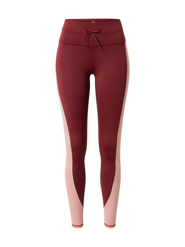 UNDER ARMOUR Sportnadrágok 'Rush'  rózsaszín / sötétvörös / fehér-hu