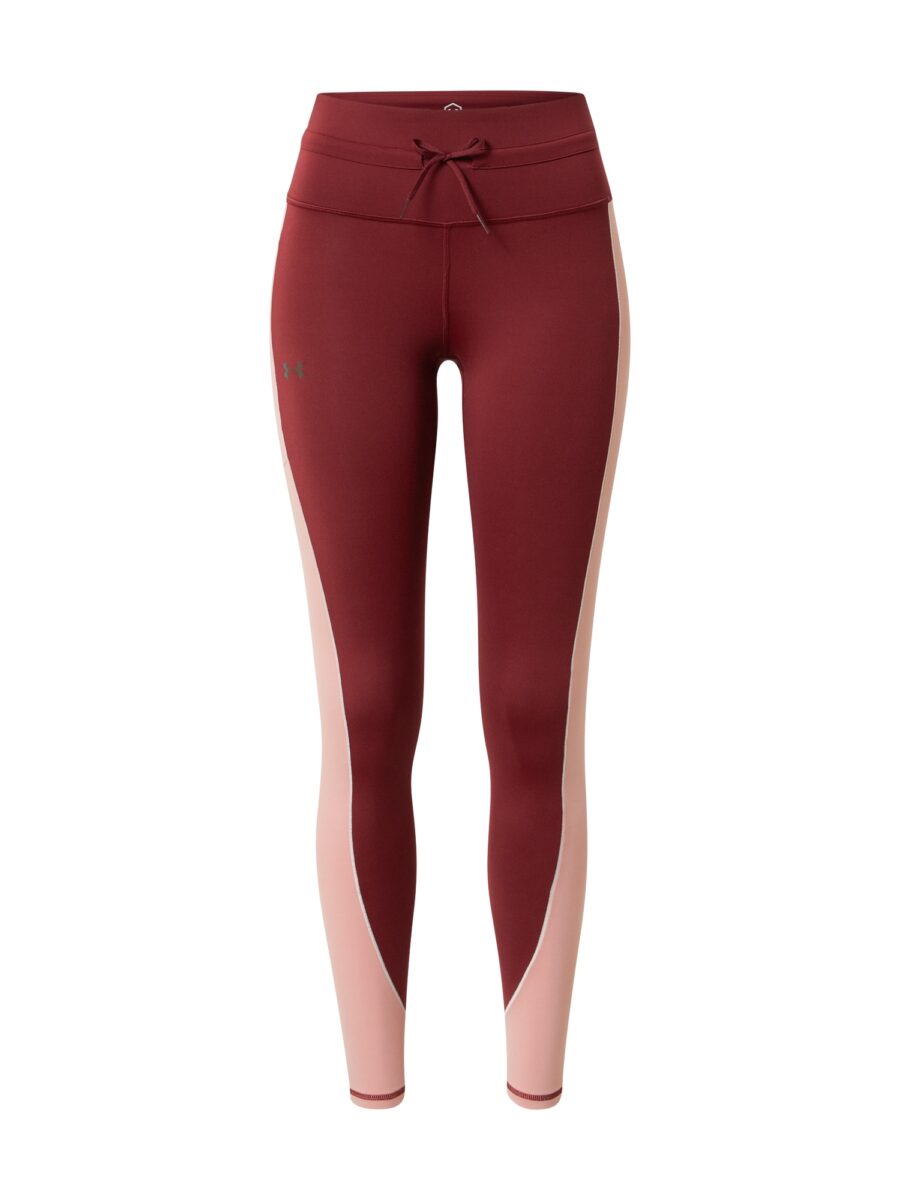 UNDER ARMOUR Sportnadrágok 'Rush'  rózsaszín / sötétvörös / fehér-hu