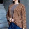 UR/CEO Dark beige open front cardigan Nira