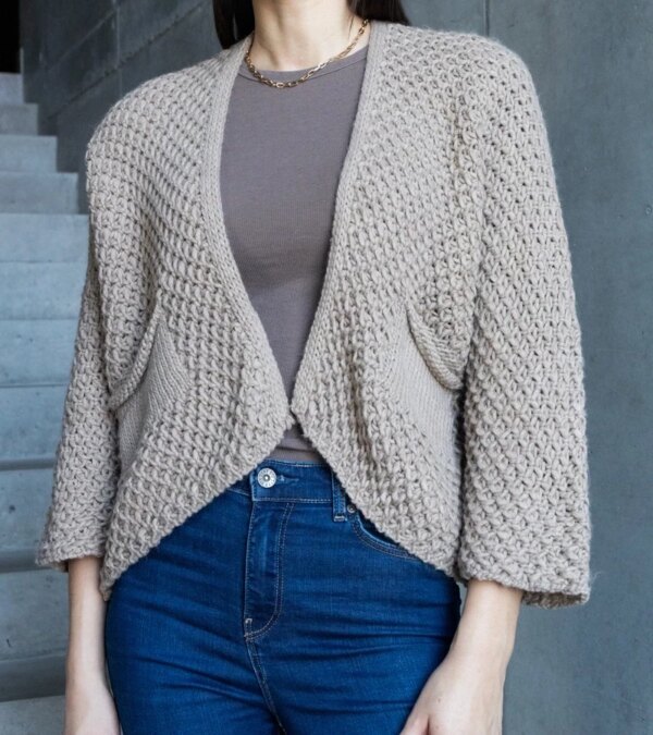 UR/CEO Grey open front cardigan Nira