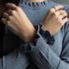 UR/CEO Grey soft sweater with ruffle detail Luel