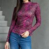 UR/CEO Pink printed blouse Amaya