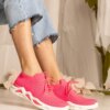 UR/CEO Pink women's sneakers with sock-like upper Miyana