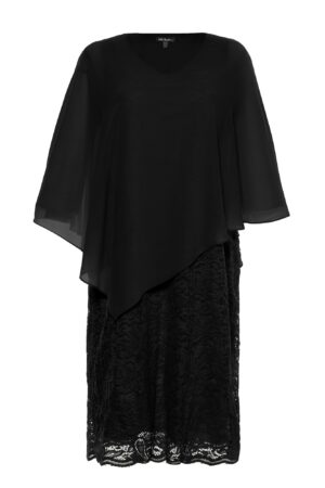 Ulla Popken Koktélruhák  fekete-hu