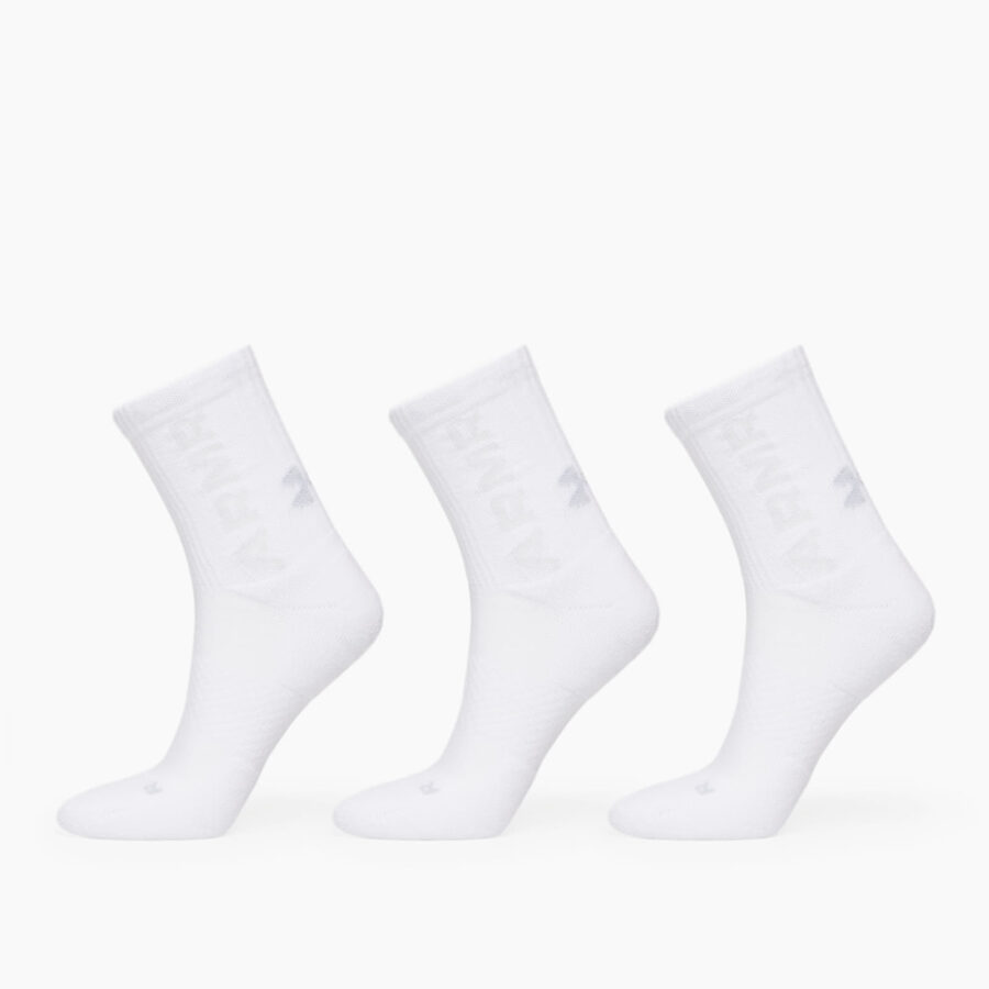 Under Armour 3-Maker Cushioned Mid-Crew 3-Pack Socks White XL-alacsony-ár