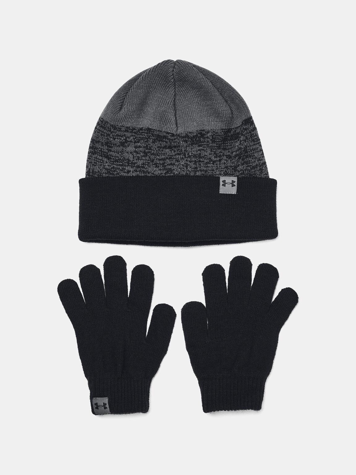 Under Armour Beanie & Glove Combo-BLK - Boys