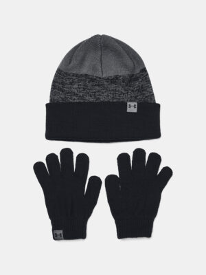 Under Armour Beanie & Glove Combo-BLK - Boys