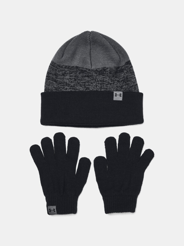 Under Armour Beanie & Glove Combo-BLK - Boys