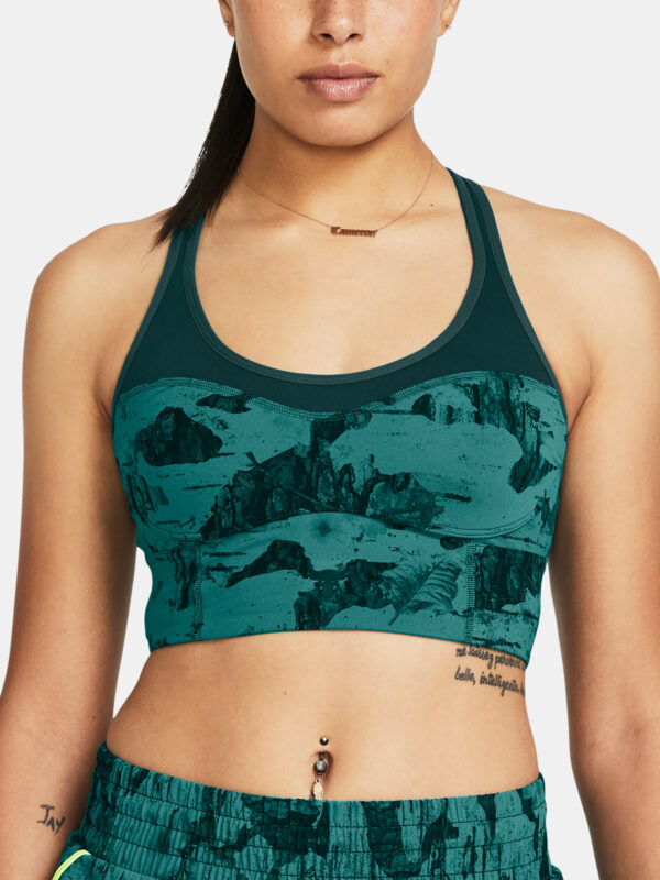 Under Armour Bra Pjt Rck LG LL Infty Pt Bra-GRN - Women's