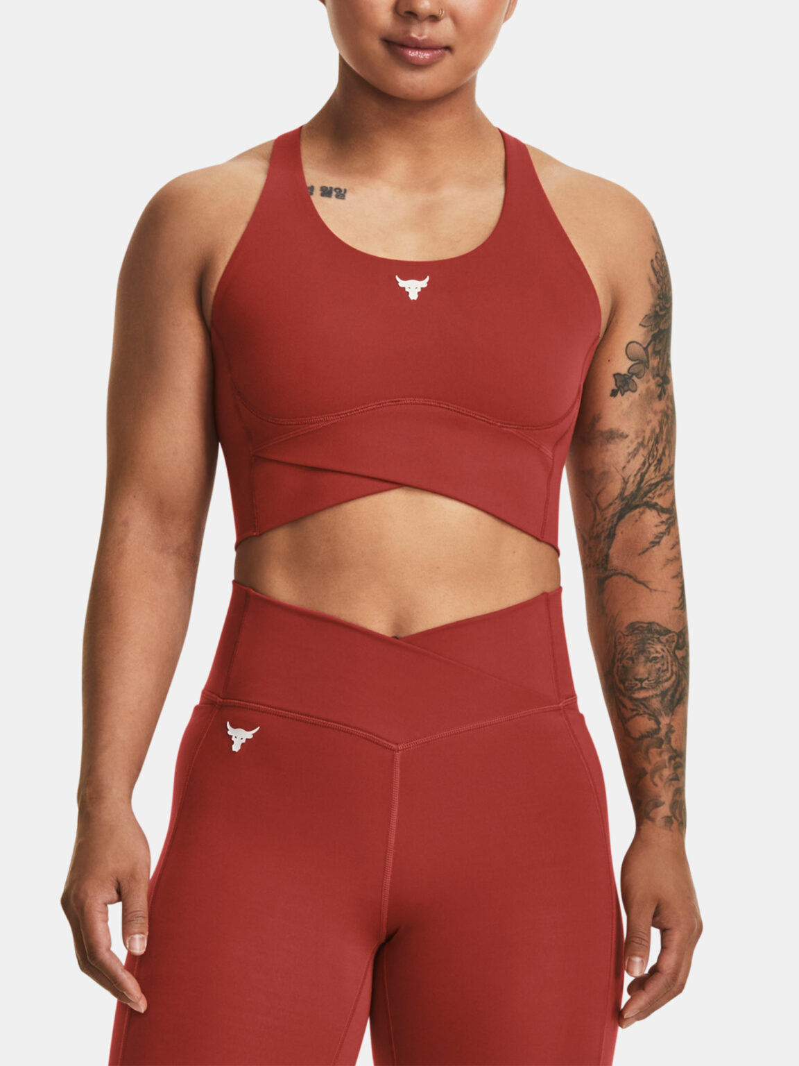 Under Armour Bra Pjt Rck LetsGo Crssover Top-RED - Women's