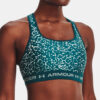 Under Armour Bra UA Crossback Mid Print-GRN - Women