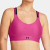 Under Armour Bra UA Infinity Mid 2.0 Rib Bra-PNK - Women