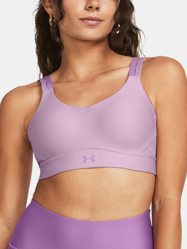 Under Armour Bra UA Infinity Mid 2.0 Rib Bra-PPL - Women