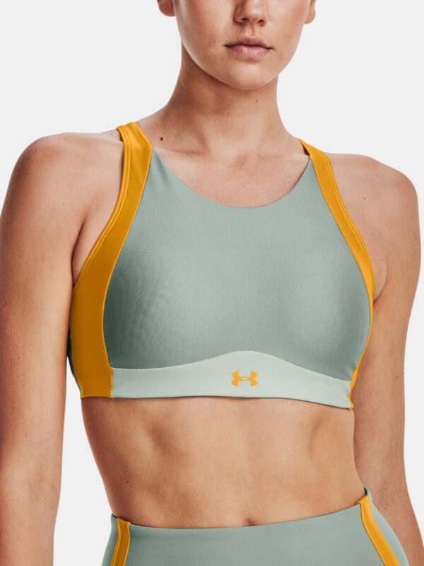 Under Armour Bra UA Infinity Mid High Neck Shine-GRY - Women