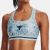 Under Armour Bra UA Pjt Rock Bra Printed-BLU - Women's