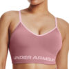 Under Armour Bra UA Seamless Low Long Rib-PNK - Women
