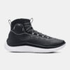 Under Armour CURRY 4 FLOTRO black leather sports sneakers