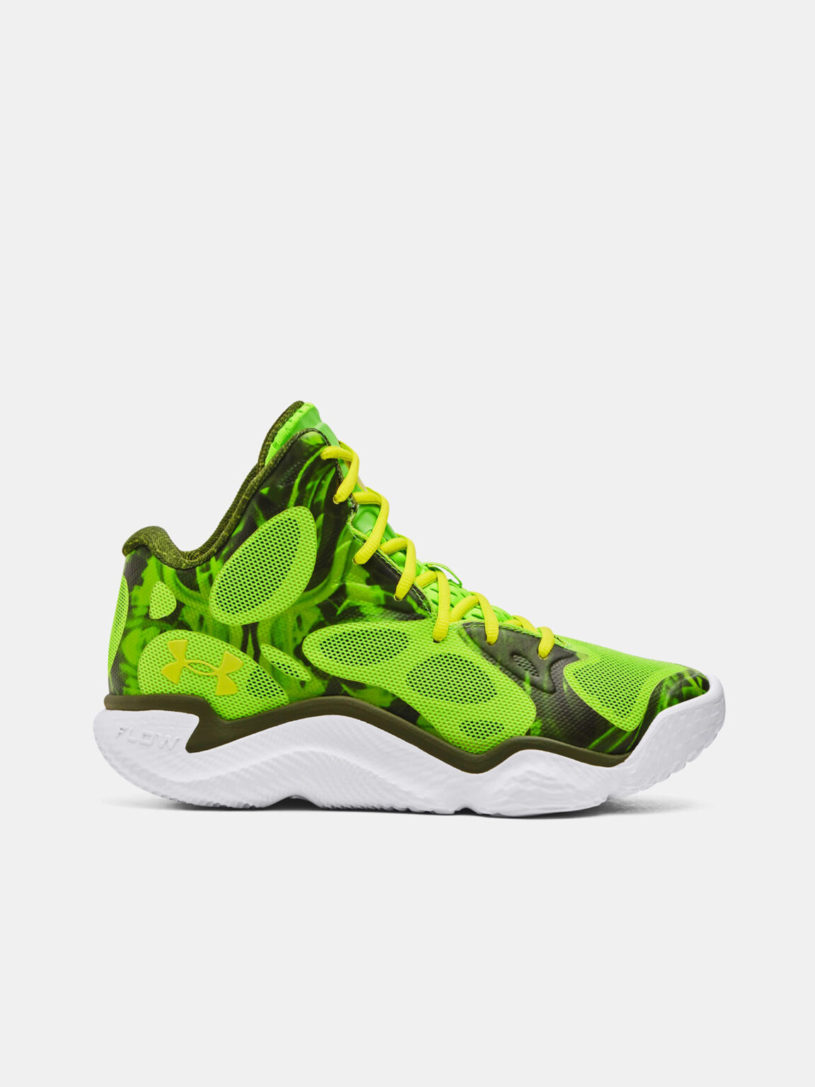 Under Armour CURRY Spawn Flotro Green Sports Sneakers